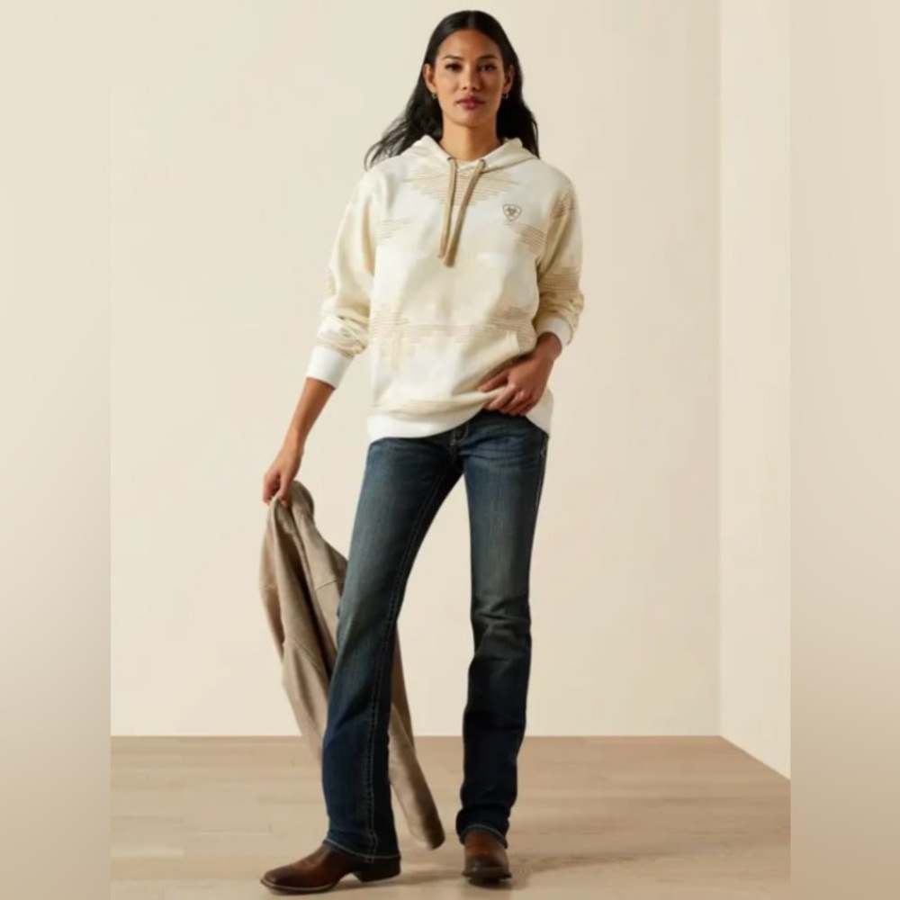 Ariat Women's Beige Sedona Print 2.0 Hoodie - Picture 3 of 8